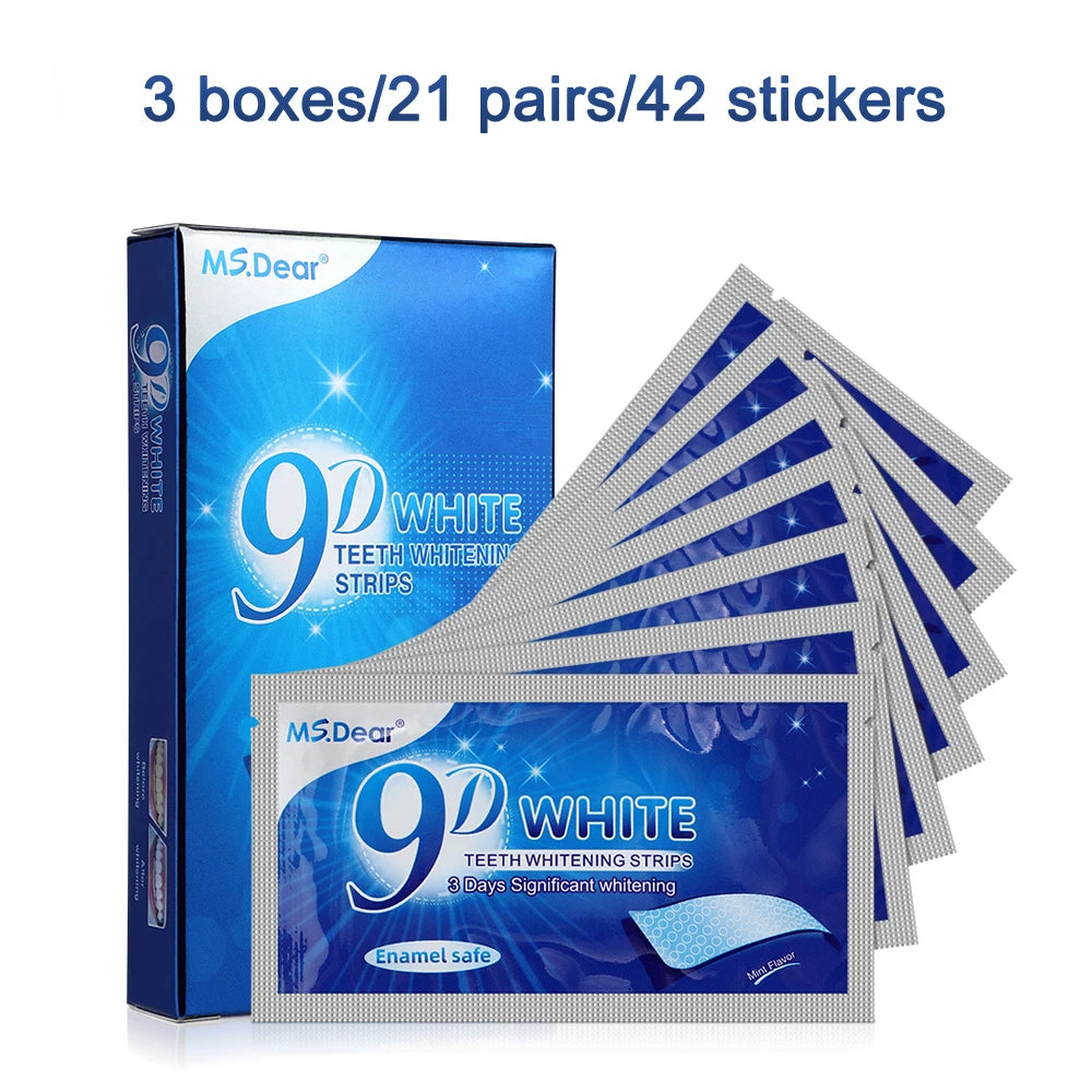 Whitening Dental Strips with Peppermint